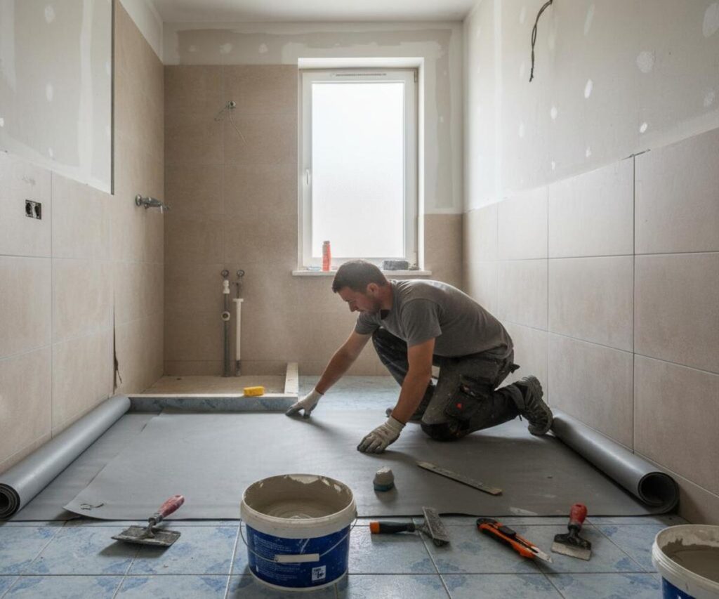 Rénovation d'une pièce humide